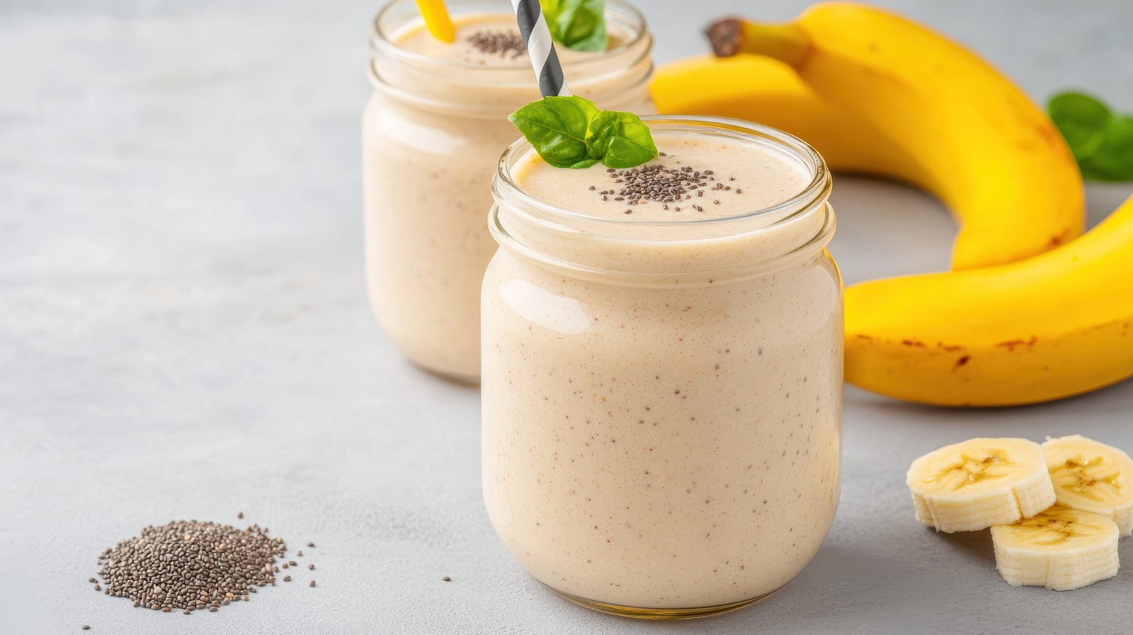 Banana Chia Smoothie - The Health Clubs