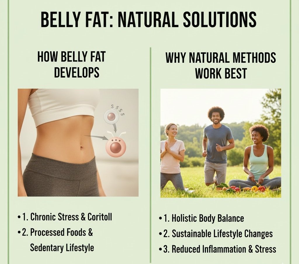How Belly Fat Develops and Why Natural Methods Work Best​