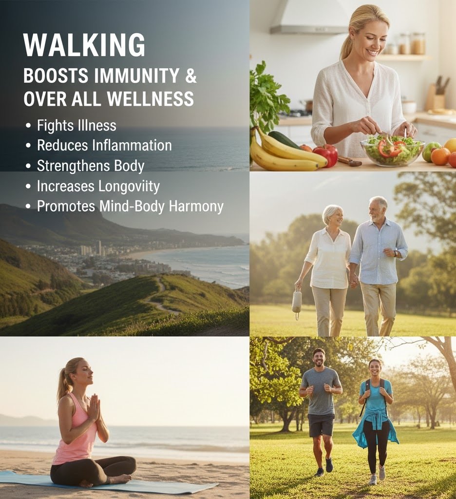 Walking Boosts Immunity and Overall Wellness